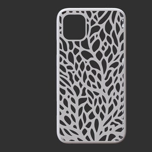Nature Branches Pattern I-Phone 11 3D Case Printable .STL