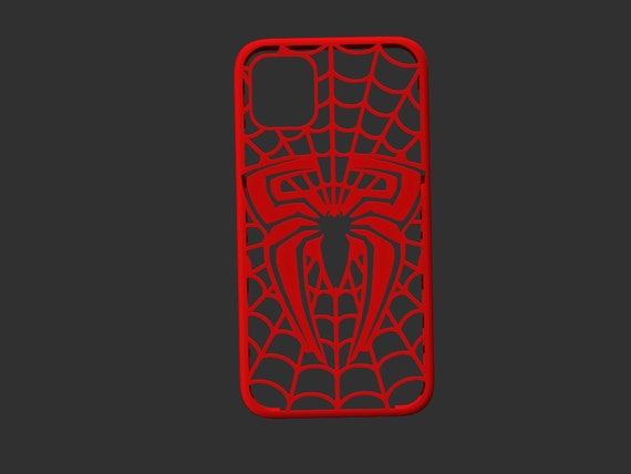 spiderman i phone 11 3d case printable stl etsy