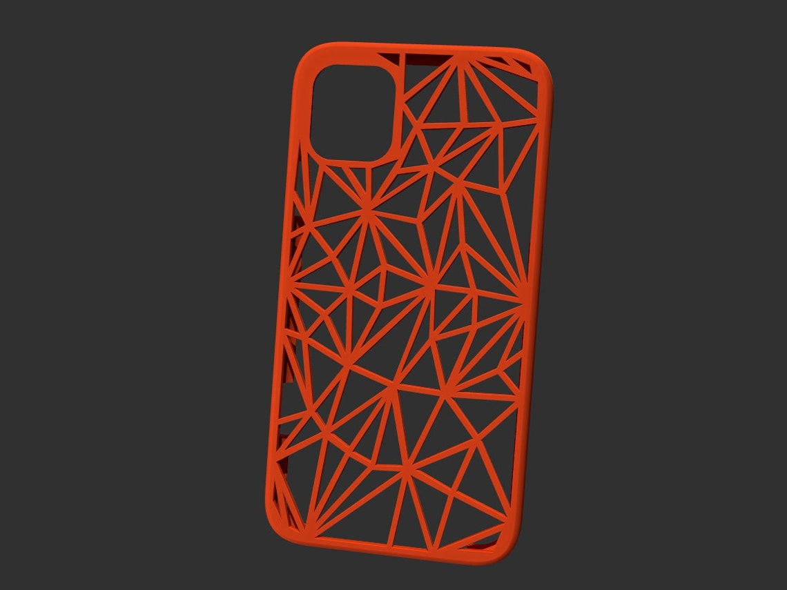 Iphone 11 3D Case Printable .STL Polygonal  Graphic Etsy