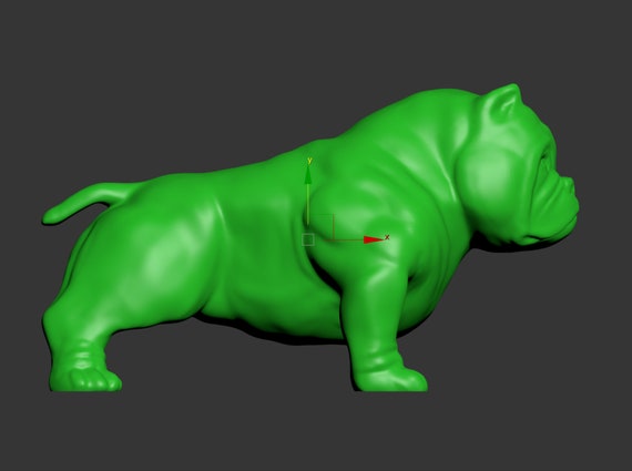 American Bully Dog 3D model 3D printable