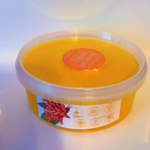Manteiga Corporal Orgânica de Cúrcuma: Hidratante Natural Batido (227g)