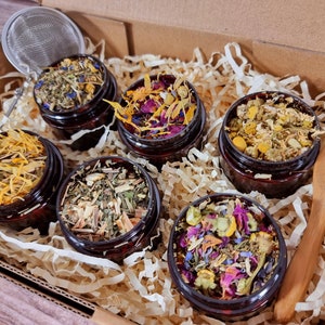 Organic Herbal Tea Gift Set: Natural Loose Leaf Tea Blends