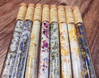 20ml Organic Botanical Bath Salt Tubes: Natural and Vegan