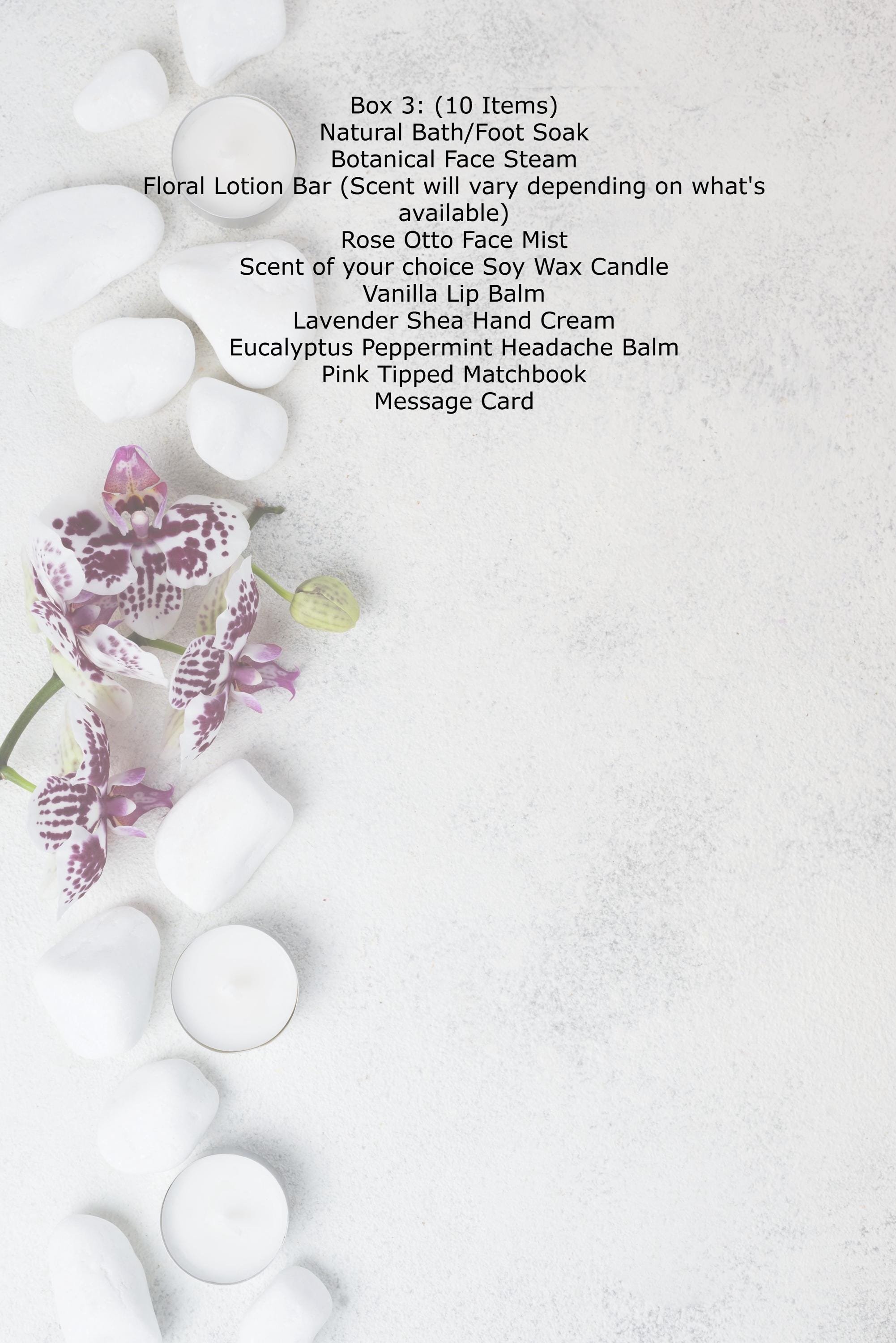 Organic Vegan Self Care Gift Box: Spa Set With Natural Bath & Body