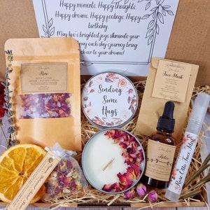 Organic Spa Gift Box, ORGANIC, VEGAN, NATURAL, Gift Box For Her, Aromatherapy Gift