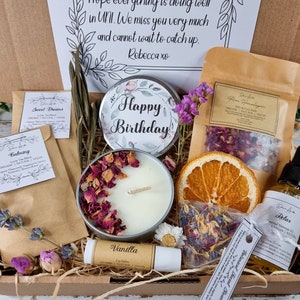 Organic Birthday Gift Box, ORGANIC, VEGAN, NATURAL, Gift For Her, Spa Set, Pamper Hamper, Care Package