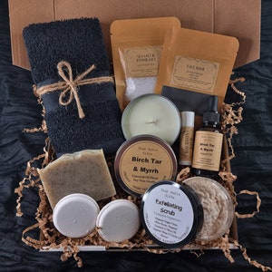 Organic Mens Ultimate Self Care, ORGANIC, VEGAN, NATURAL, Mens Skin Care Set, Gift For Men, Gift For Him, Pamper Hamper For Him