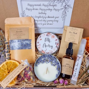 Organic Spa Gift Set, ORGANIC, VEGAN, NATURAL, Pick Me Up Gift, Relaxing Gift Box