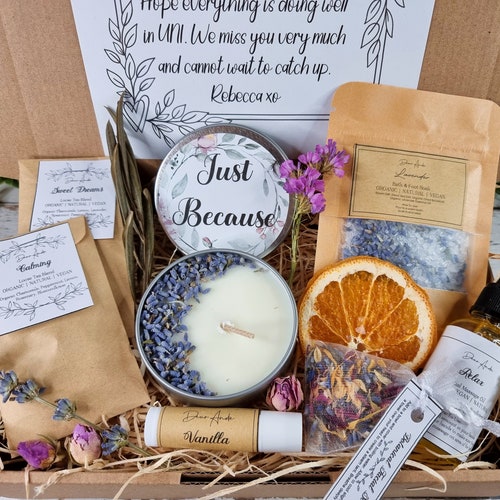 Organic Self Care Gift Box, ORGANIC, VEGAN, NATURAL, Get Well Soon Gift Box, Sending Sunshine Gift, Pamper Gift