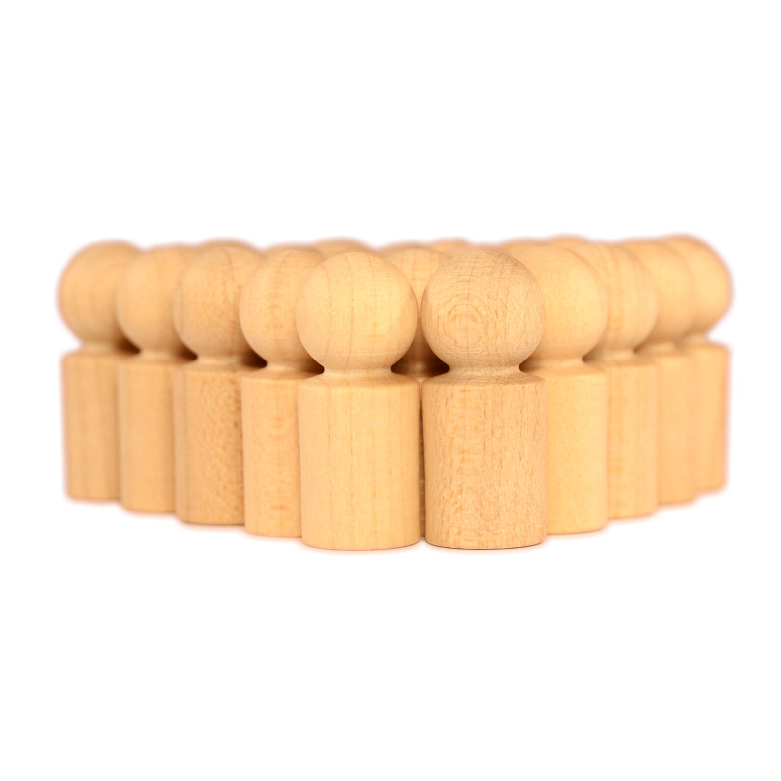 2.6 cm / 20 WOODEN PAWNS / Raw craft pieces peg doll counter Etsy