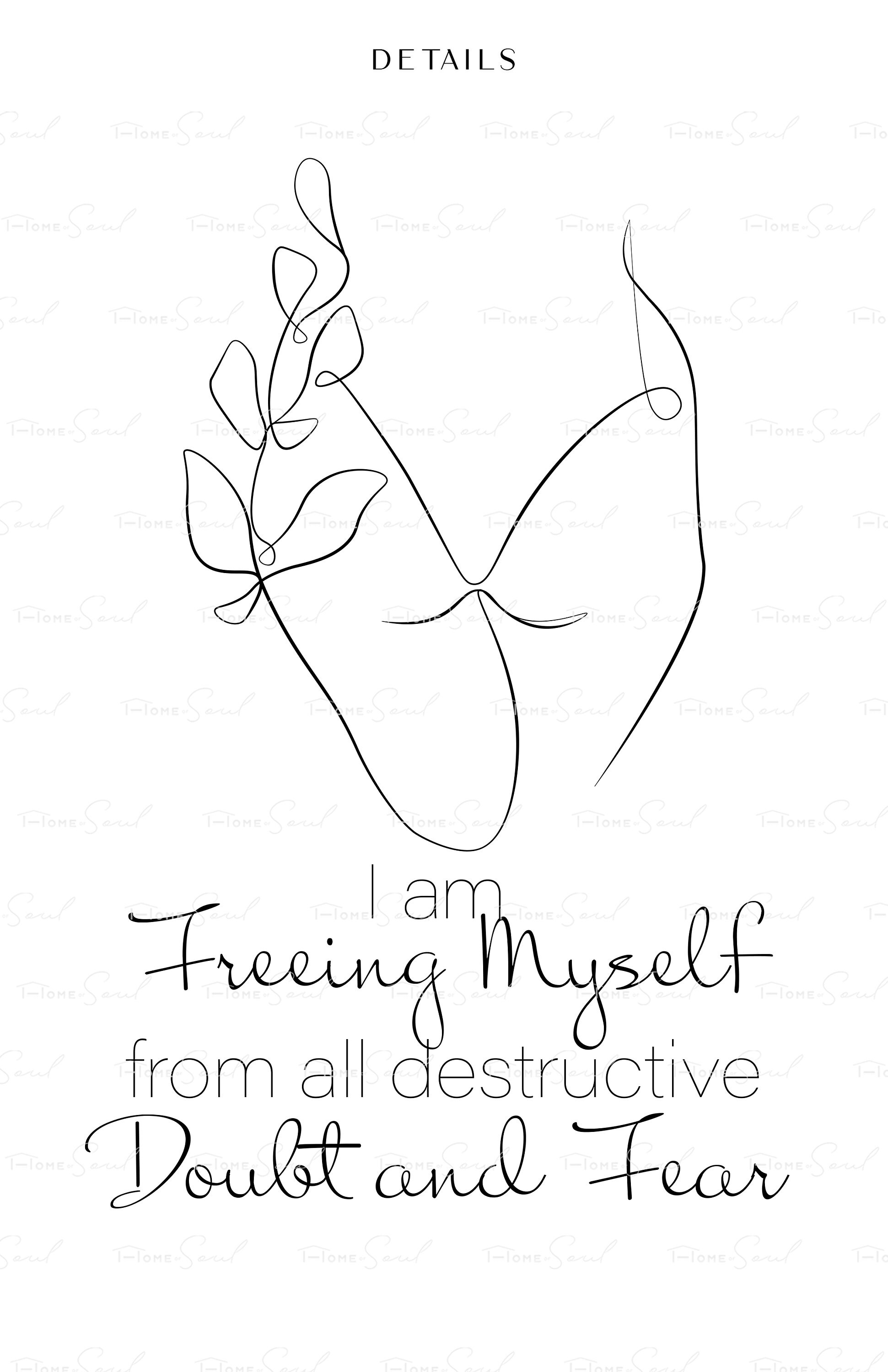 Affirmation Poster Affirmation Card Positivity Self Etsy