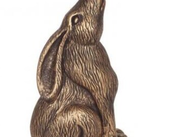 hand made for house or garden Celtic moon gazing hare