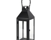 Large Matt Black Lantern