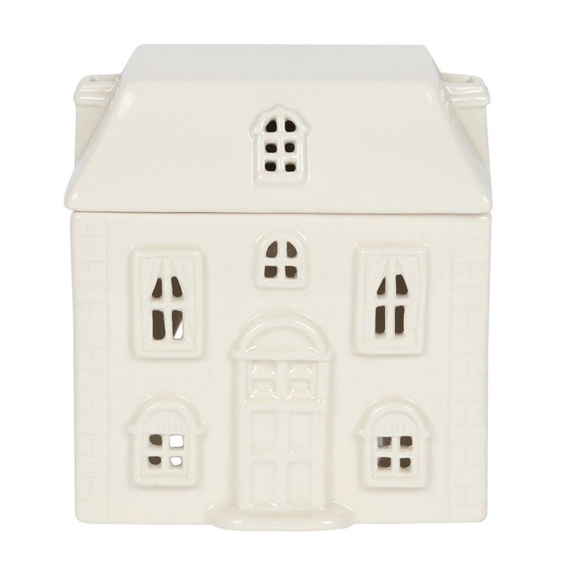 Ceramic House Wax/Oil Burner in White Etsy