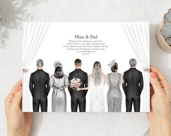 Parents Of The Bride and Groom Print,  Parents Of The Bride and Groom Gift, Gift for Mum & Dad on Wedding Day, Thank You Gift For Parents