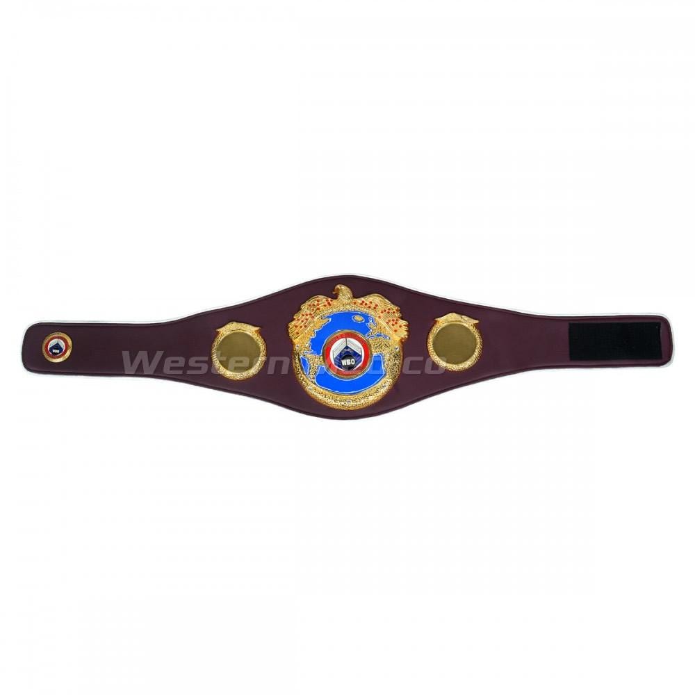 WBOチャンピオンシップボクシングベルトレプリカ：本革ストラップ