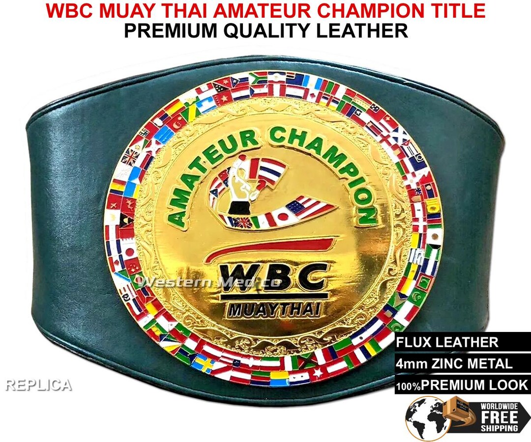 WBC世界タイトル戦 メダル WBC Muay Thai Amateur Championship Replica Title Belt - Etsy
