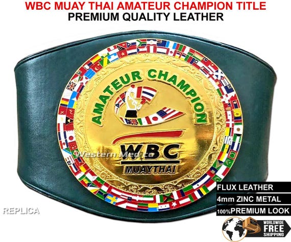 WBC Muay Thai Amateur Championship Replica Title Belt - Etsy