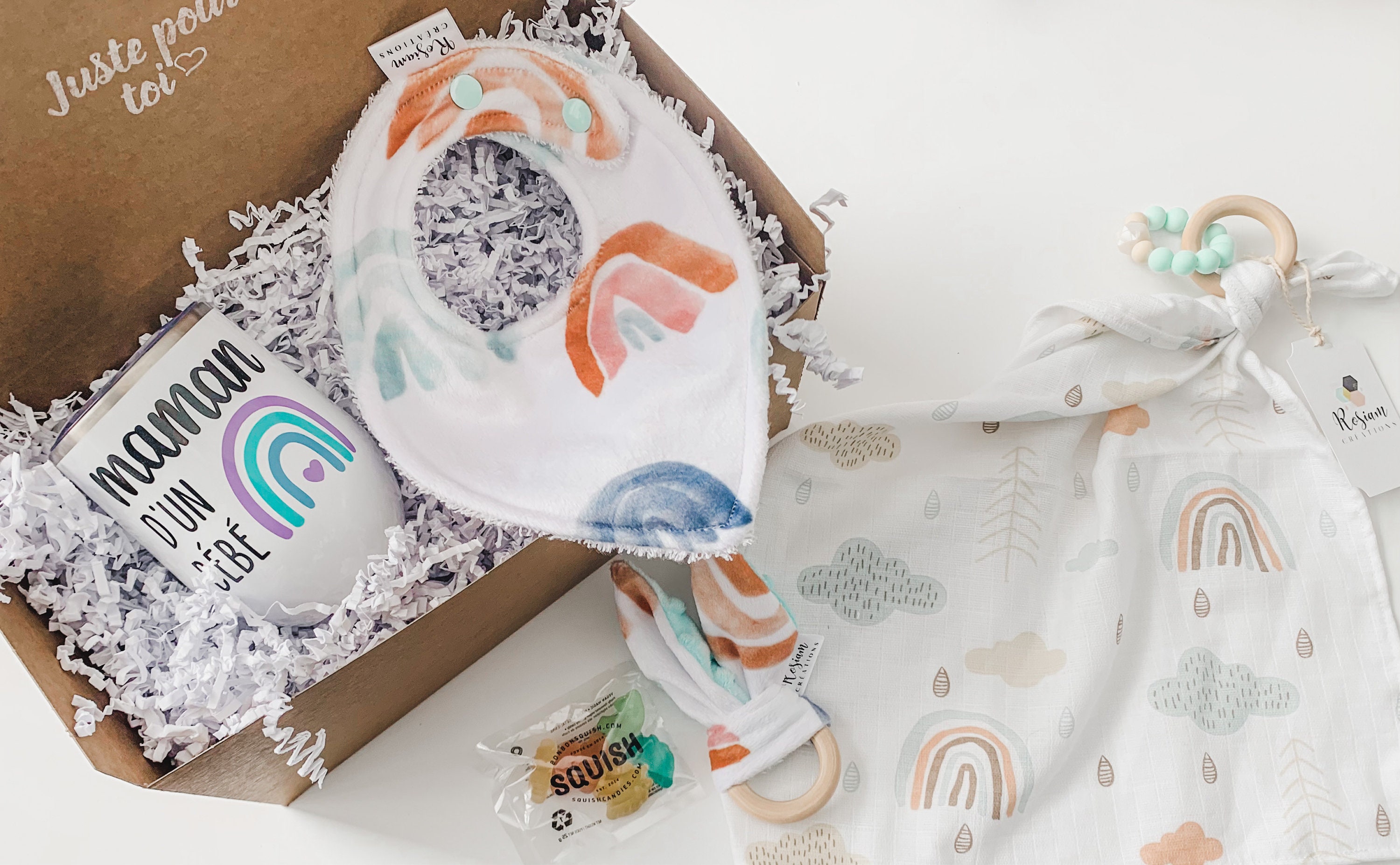 Mother's Day Gift Set Rainbow Baby Gift for Mom Etsy