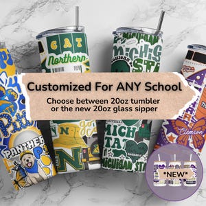 Personalized Skinny Stainless Steel Cups|College Bed Party|High School Graduation Gifts|Customized Tumbler Gifts for College|Custom Tumbler