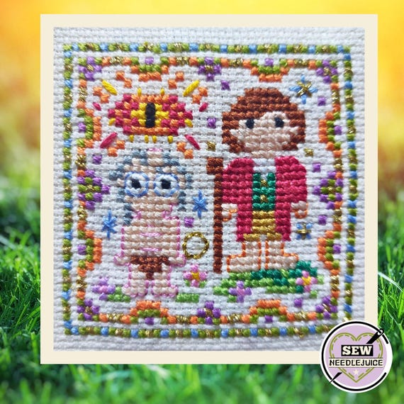 MYTHICAL RING and DWARF Cross Stitch Pattern, Digital Download pdf