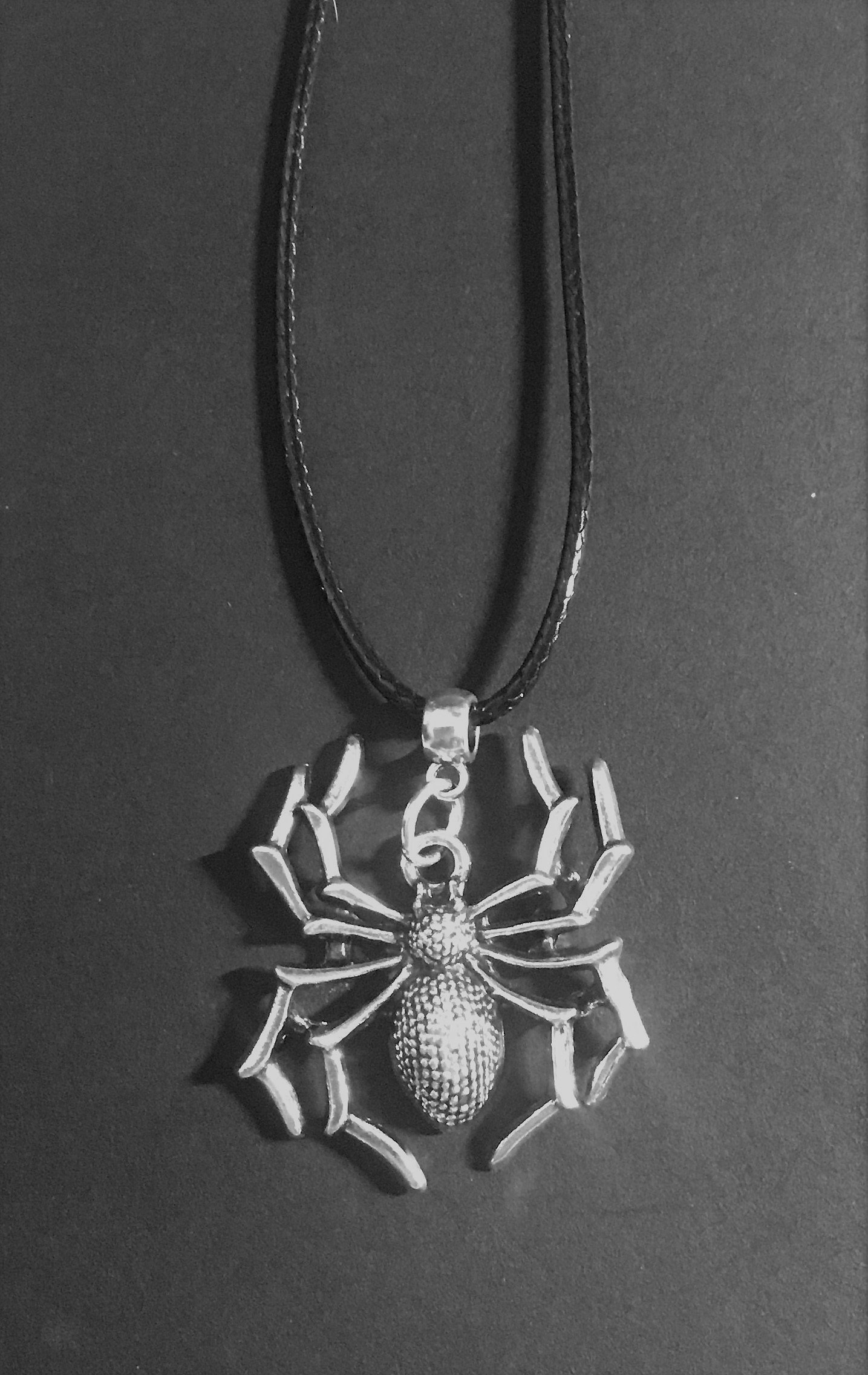 Spider necklace gothic novelty gift Etsy