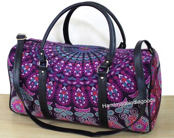 Borsa da viaggio da donna Nuova borsa da viaggio multi floreale mandala fatta a mano Borse e borse Da palestra Borsa da trasporto Grande borsa Boho con borsa a tracolla