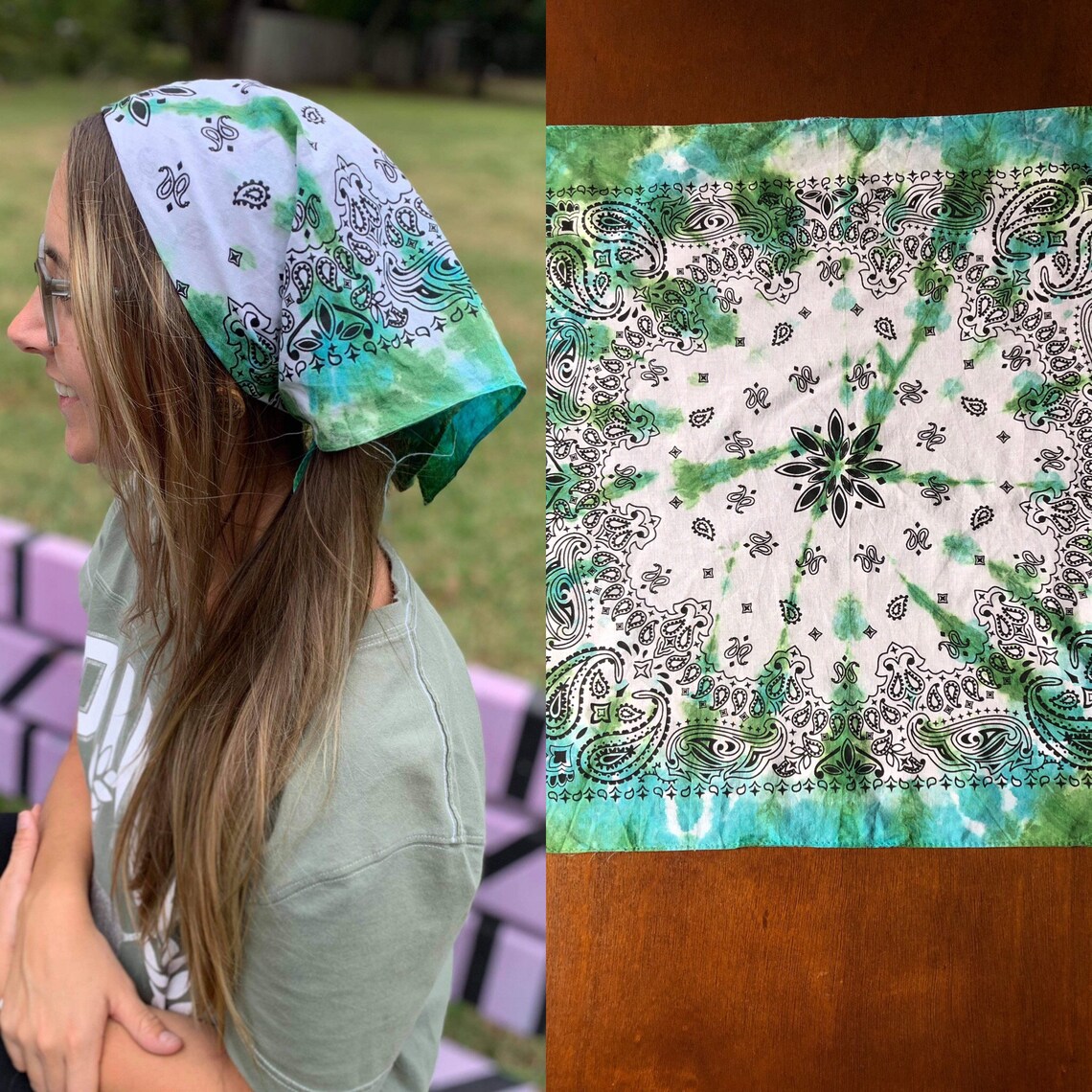 Tie Dye Bandana Etsy