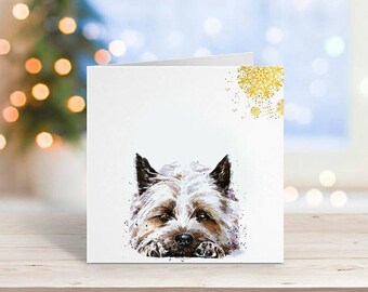 Blank Card ideal Mothers Day 4"x 6" Valentines etc. Cairn Terrier Dog Blank Card ideal Mothers Day 4"x 6" Valentines etc. Cairn Terrier Dog