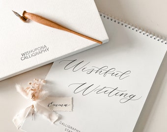 Modern Calligraphy Practice Booklet | Lettering Guide & Sheets