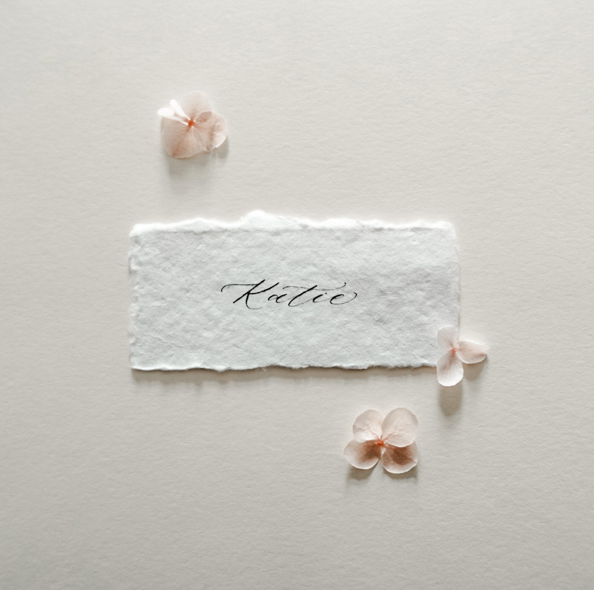 Wedding Place Cards Wedding Table Name Cards, Organic Cotton Paper Place Cards, Handmade Paper
