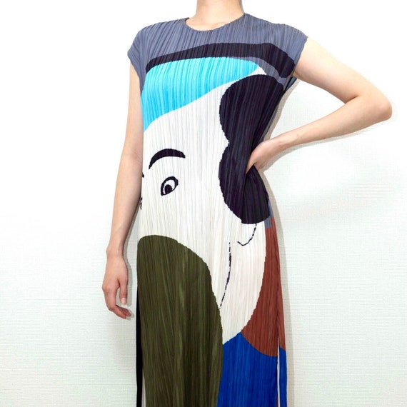 japanese pleated dress Japanese Sweet Striped Pleated Dress UrbanSheek