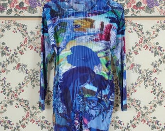 ISSEY MIYAKE DESIGN STUDIOエプロン ワンピース 日本製 Vintage Issey Miyake Pleats Apron Dress Made in Japan Japanese