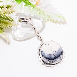 925 Sterling Silver Pendant, Dendritic Agate Pendant, Natural Gemstone Pendant, Elegant Pendant, Beautiful Pendant, Anniversary Gift For Her