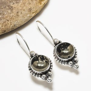 Apachen Gold Sterling Silber Ohrringe: Handgefertigte Edelstein Ohrringe