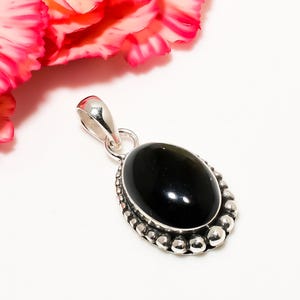 Golden Sheen Obsidian Pendant, 925 Sterling Silver Pendant, Gemstone Pendant, Handmade Pendant, Elegant Pendant, Birthday Gift For Mother.