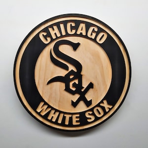 Vintage White Sox photo - framed in reclaimed wood