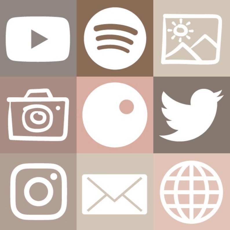 IOS 14 App Icons Boho Chic | Etsy