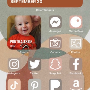 iOS-app-pictogrammen + PLUS + Boho Chic