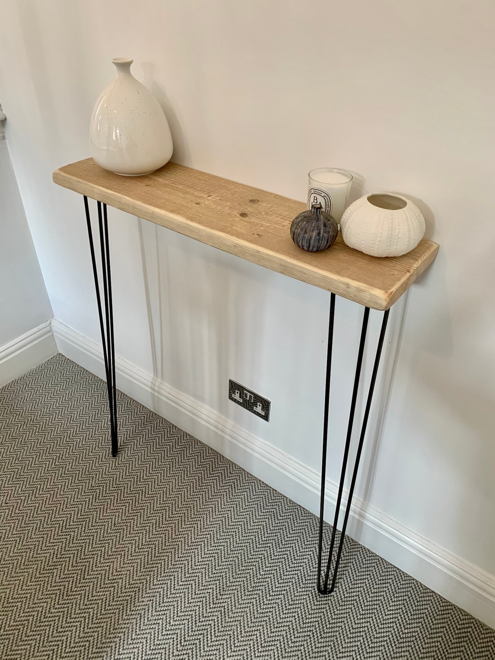 Extra Tall Slim Narrow Reclaimed Console Radiator table with Etsy
