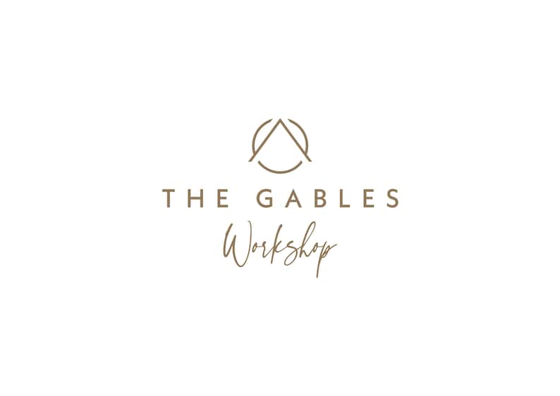 May include: A logo for a business called "The Gables Workshop". The logo features a stylized image of a house with a circle around it.