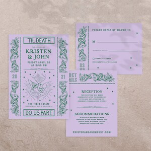 Fortune Wedding Invitation Suite Sample Wedding Invitation image 3