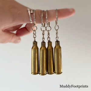 Making bullet shell casing keychains! 