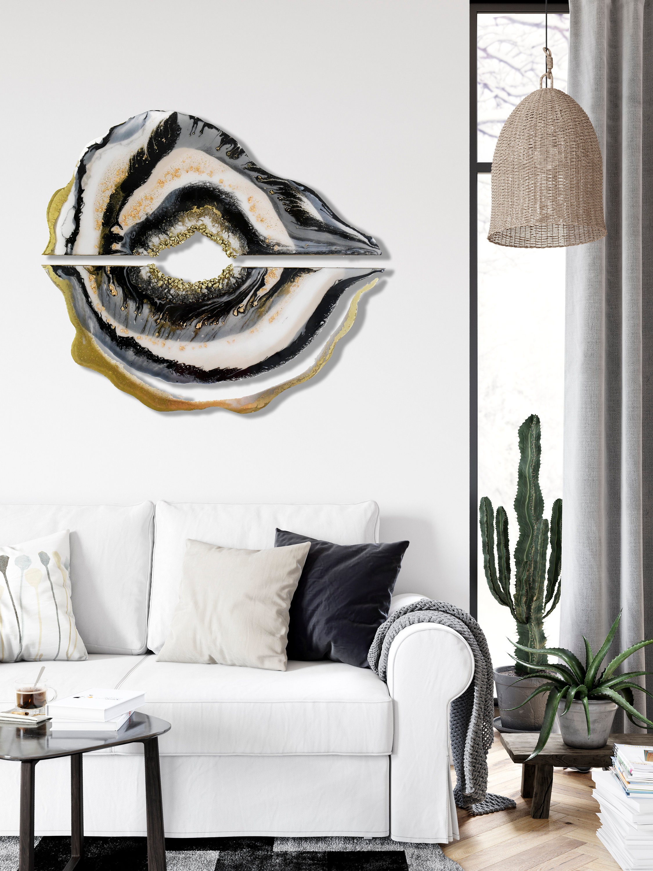 Large Resin Wall Art Custom Pick Your Own Colours Etsy