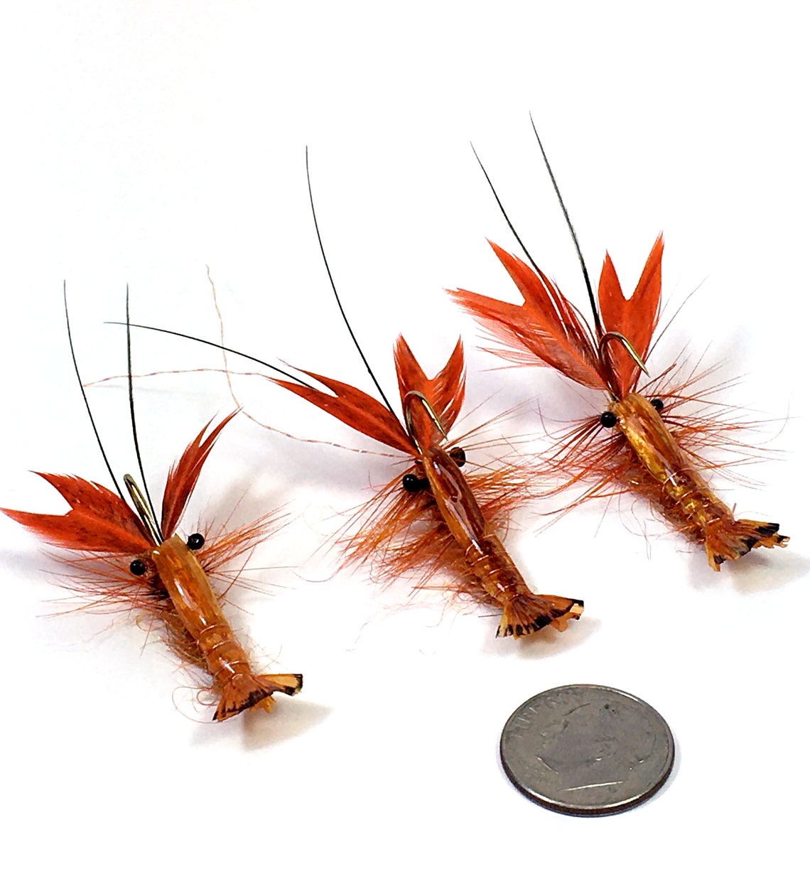 Crayfish Crawfish Fly Pattern Crawdad Orange Size 6 3 pack Etsy