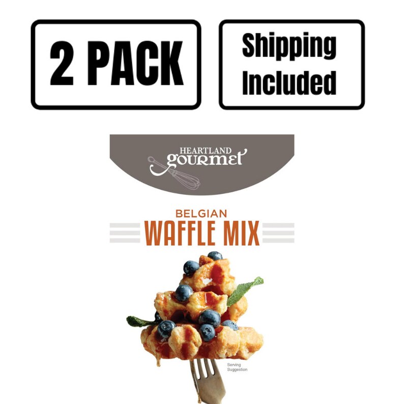 Belgian Waffle Baking Mix Waffle Premix 2 Pack Shipping Included Easy