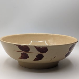 Watt Pottery Autumn Leaves Bowl #106