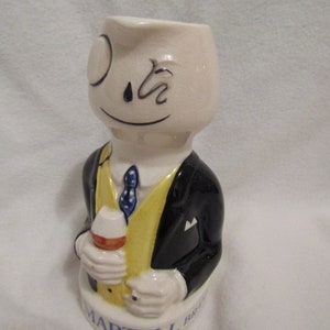 Jug -Martell Brandy Figure - Vintage sought after Water Jug - Cognac Brandy - Sandland Porcelain - staffordshire England - Pot - Jug
