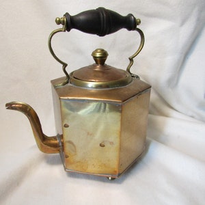 6 Sided Copper Kettle - Old Antique kettle _ Copper and Brass Kettle