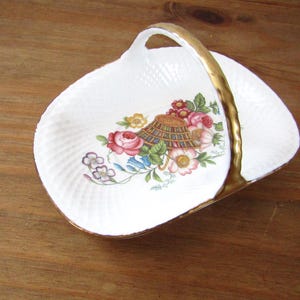 SPODE porcelain Basket - Cabinet Collection - Vintage - quality